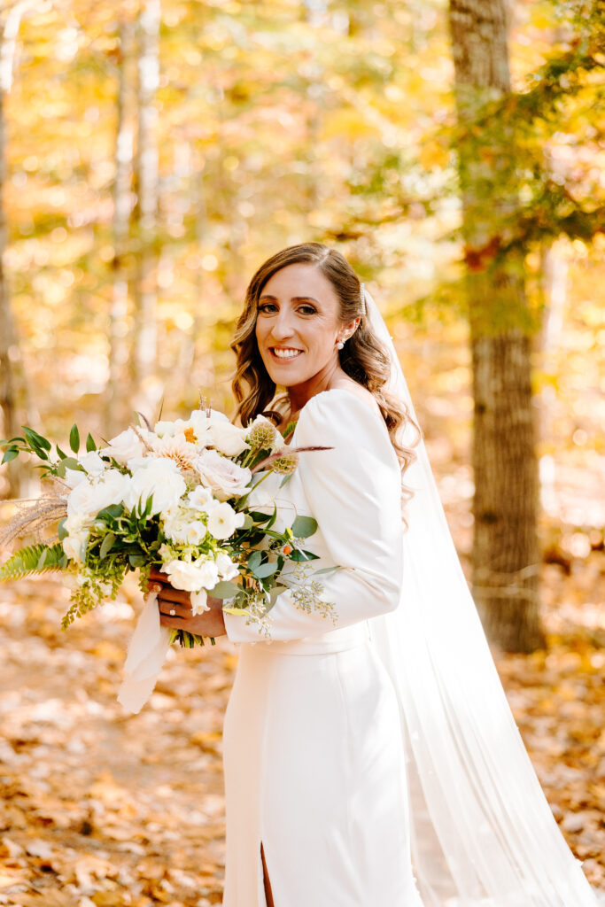 Bridal images before wedding day on Sebago lake at Migis Lodge
