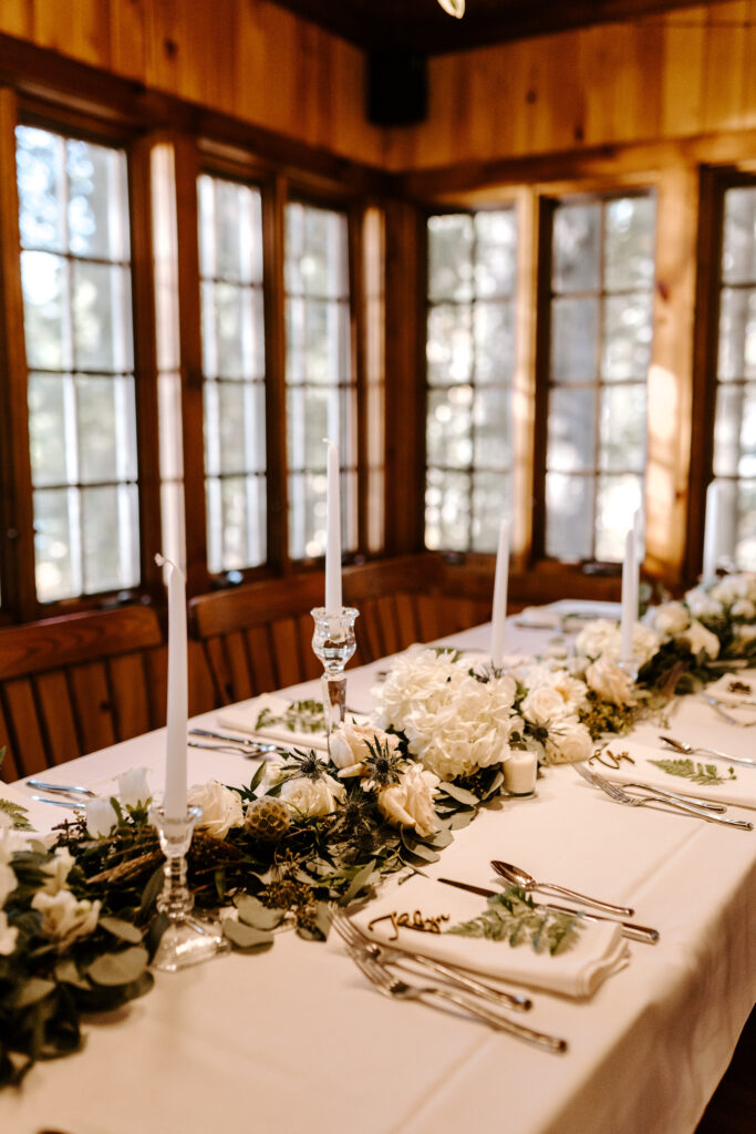 Wedding details at Sebago lake wedding at Migis Lodge