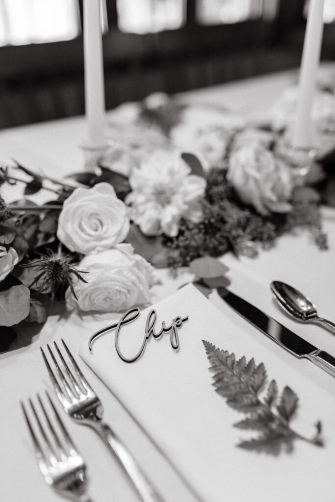 Wedding details at Sebago lake wedding at Migis Lodge