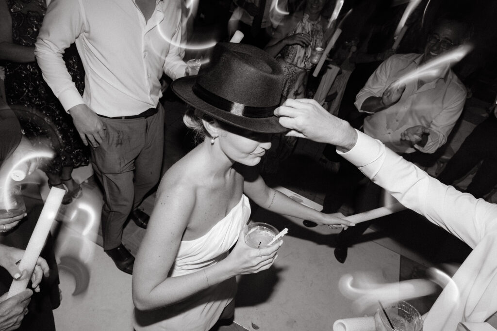 bride dances on dance floor at reception at the samoset resort