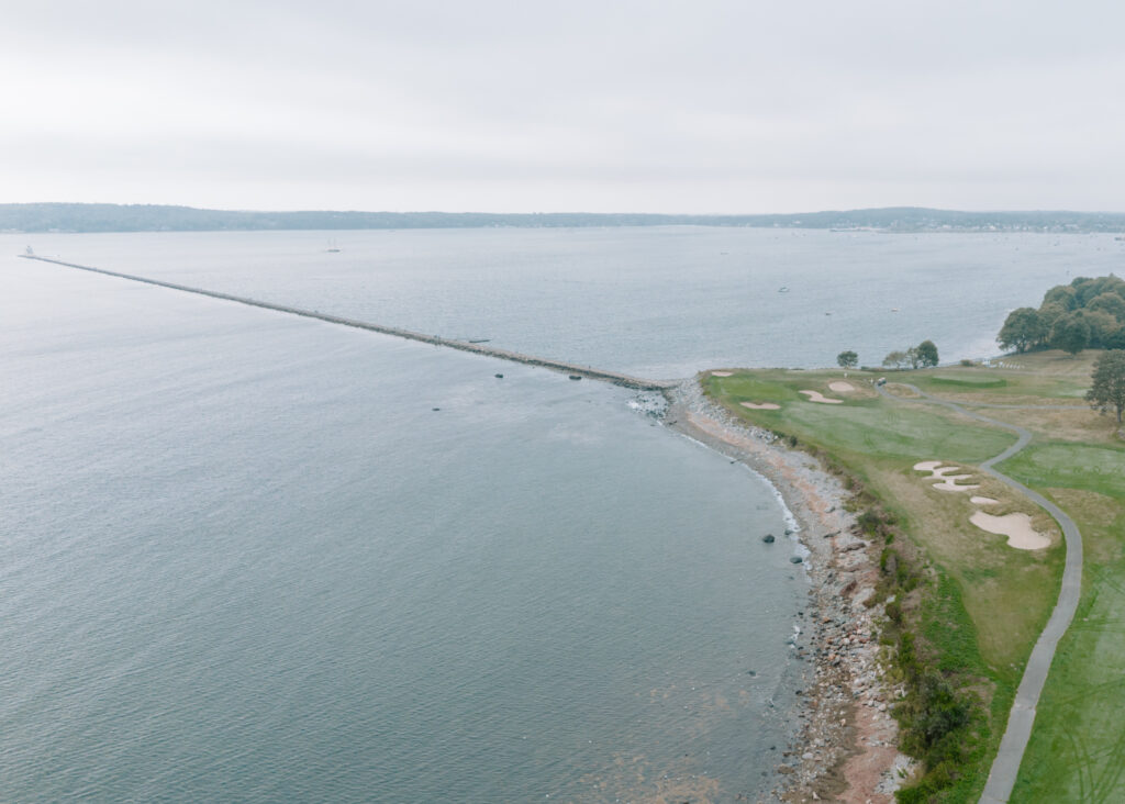 Breakwater at the Samoset Resort in Maine.