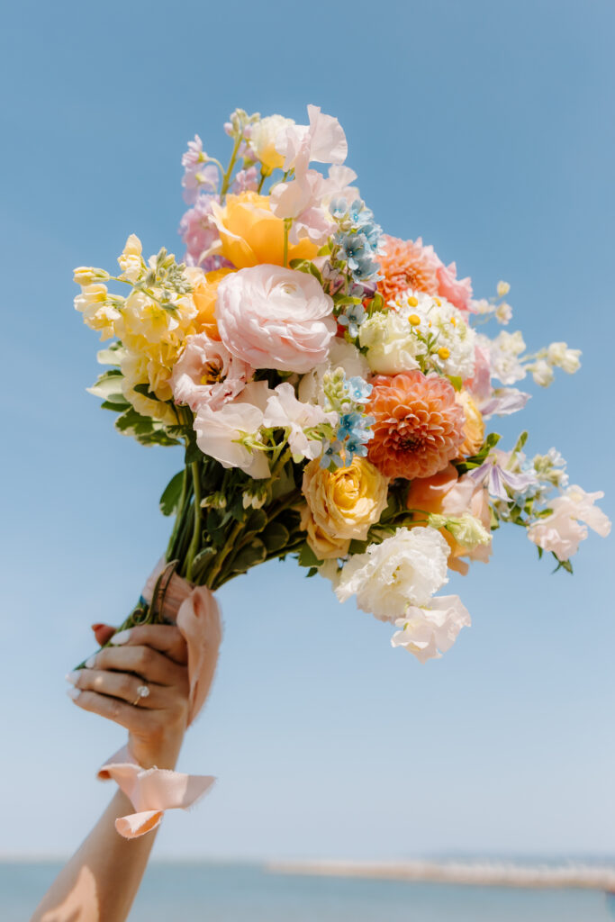 pastel colorful bouquet