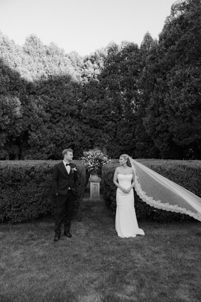 Black and white editorial photography wedding day in Massachusetts