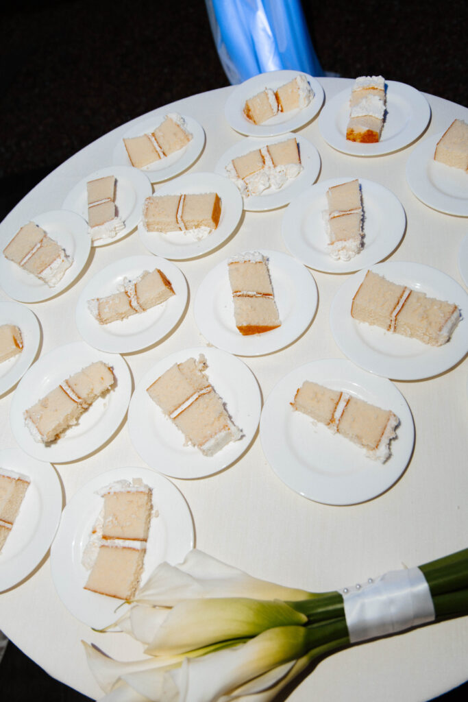 Editorial flash photo of cakes